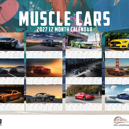 CalendarsRUs American Muscle Cars A3 Kalender 2027