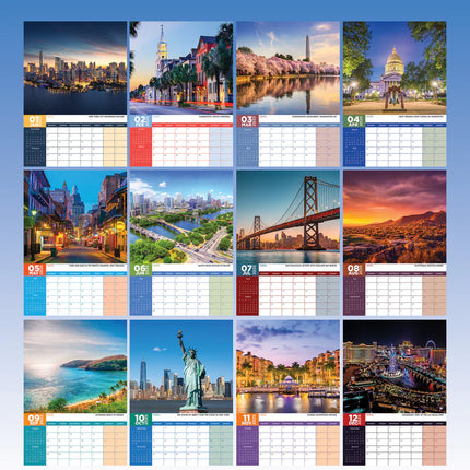 CalendarsRUs Amerika A3 Kalender 2025