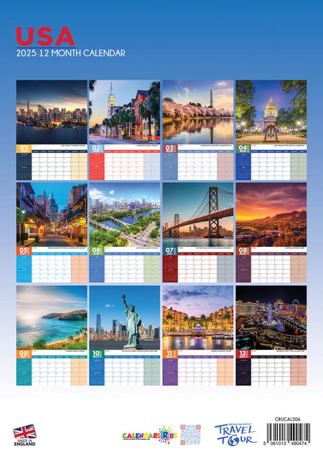 CalendarsRUs Amerika A3 Kalender 2025