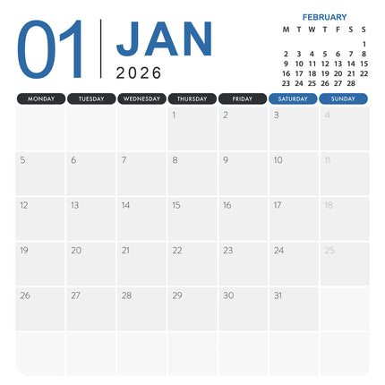 CalendarsRUs Amerika Kalender 2026