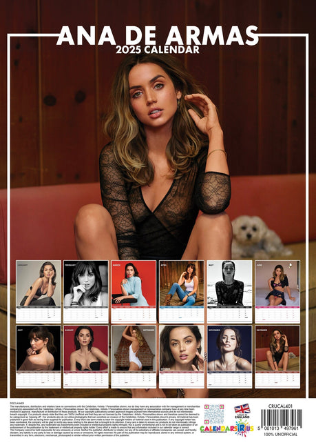 CalendarsRUs Ana De Armas Kalender 2025