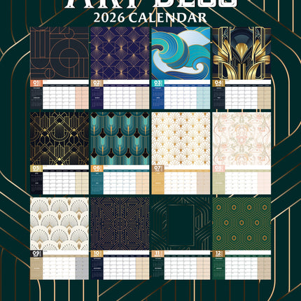 CalendarsRUs Art Deco A3 Kalender 2026