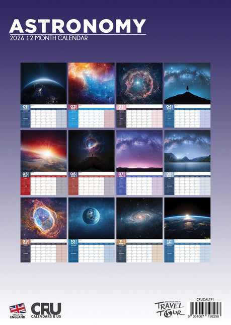 CalendarsRUs Astronomy A3 Kalender 2026