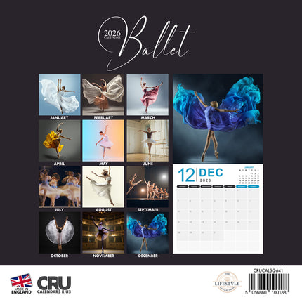 CalendarsRUs Ballet Kalender 2026