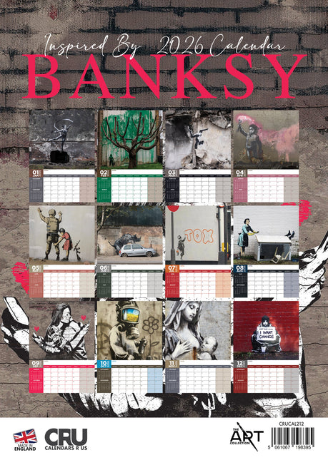 CalendarsRUs Banksy A3 Kalender 2026
