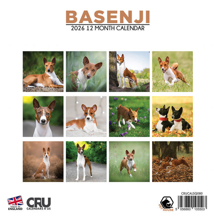 CalendarsRUs Basenji Kalender 2026