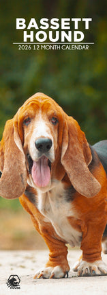 CalendarsRUs Basset Hound Slimline Kalender 2026