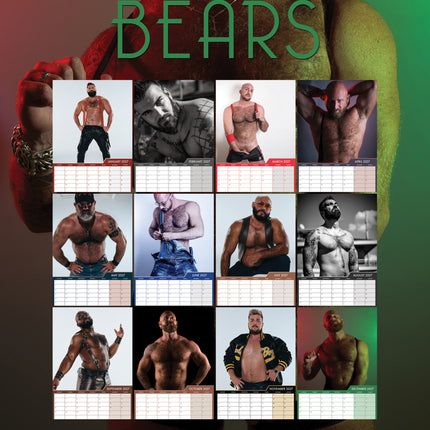 CalendarsRUs Bears A3 Kalender 2027