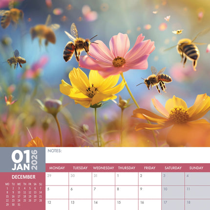 CalendarsRUs Bijen A3 Kalender 2026
