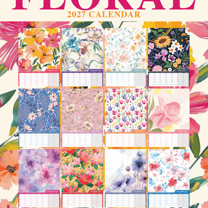 CalendarsRUs Bloemen A3 Kalender 2027