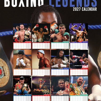 CalendarsRUs Boxing Legends A3 Kalender 2027