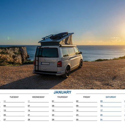 CalendarsRUs Camper Vans A3 Kalender 2026