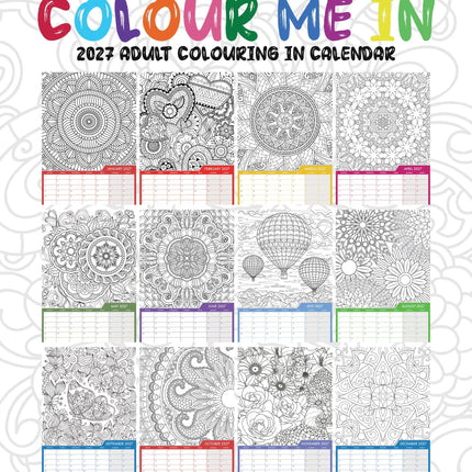 CalendarsRUs Colouring In A3 Kalender 2027