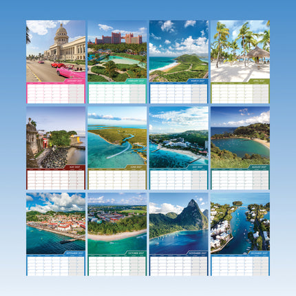 CalendarsRUs De Caribbean A3 Kalender 2027