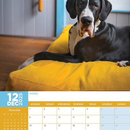 CalendarsRUs Duitse Dog A3 Kalender 2025