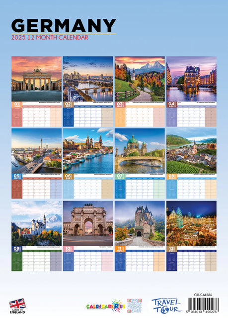 CalendarsRUs Duitsland A3 Kalender 2025