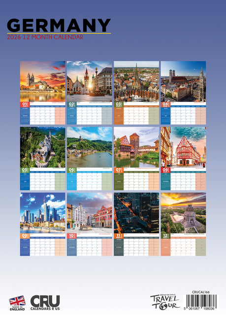 CalendarsRUs Duitsland A3 Kalender 2026