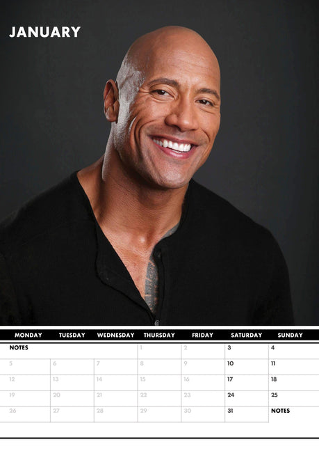 CalendarsRUs Dwayne Johnson A3 Kalender 2026