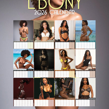 CalendarsRUs Ebony Vrouwen A3 Kalender 2026
