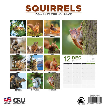 CalendarsRUs Eekhoorn Kalender 2026