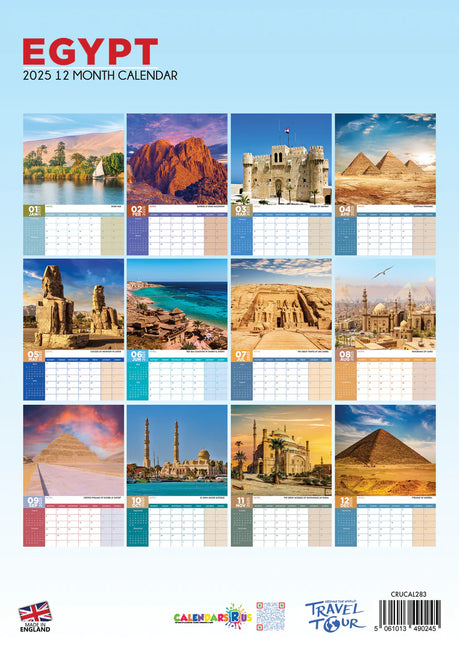 CalendarsRUs Egypte A3 Kalender 2025