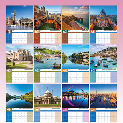 CalendarsRUs Engeland A3 Kalender 2025
