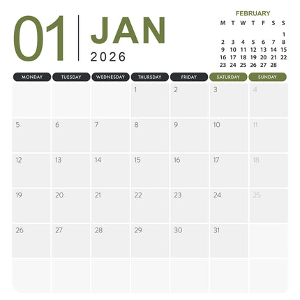 CalendarsRUs Engelse Springer Spaniel Kalender 2026