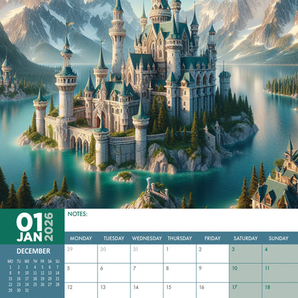 CalendarsRUs Fantasy A3 Kalender 2026