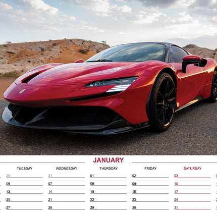 CalendarsRUs Ferrari A3 Kalender 2026
