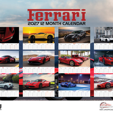 CalendarsRUs Ferrari A3 Kalender 2027