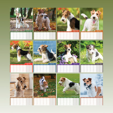 CalendarsRUs Fox Terrier A3 Kalender 2027