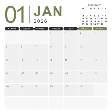 CalendarsRUs Fox Terrier Kalender 2026
