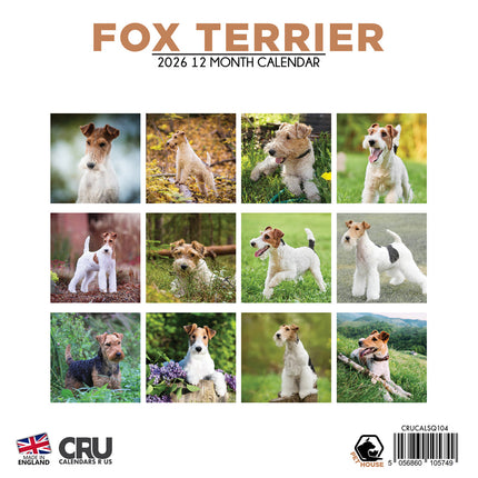 CalendarsRUs Fox Terrier Kalender 2026