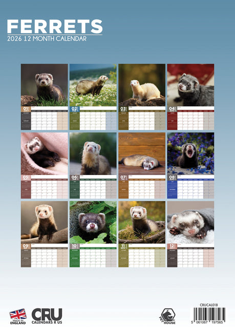 CalendarsRUs Fretten A3 Kalender 2026