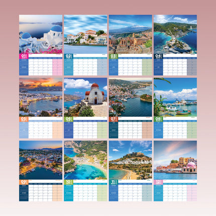 CalendarsRUs Griekse Eilanden A3 kalender 2026