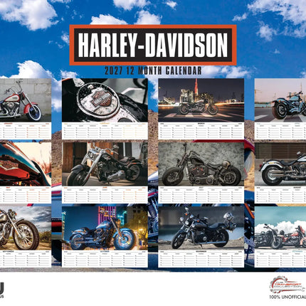 CalendarsRUs Harley Davidson A3 Kalender 2027