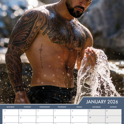 CalendarsRUs Hunks A3 Kalender 2026