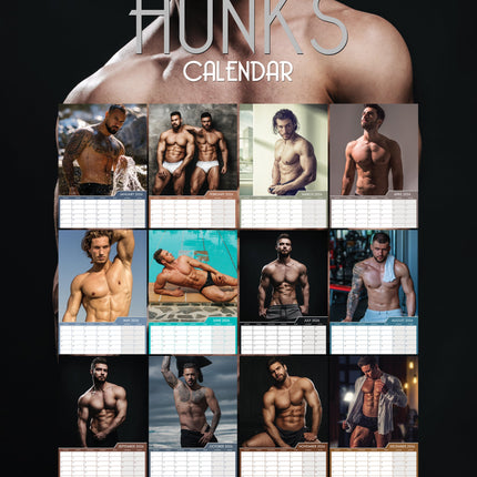 CalendarsRUs Hunks A3 Kalender 2026