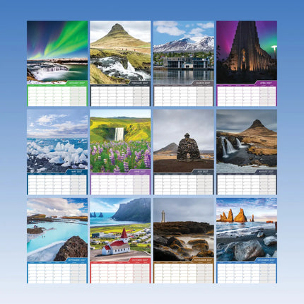 CalendarsRUs IJsland A3 Kalender 2027
