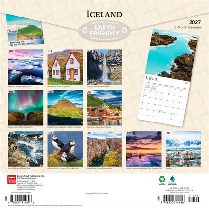CalendarsRUs IJsland Kalender 2027