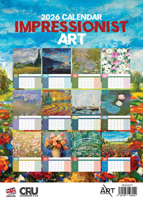 CalendarsRUs Impressionist A3 Kalender 2026