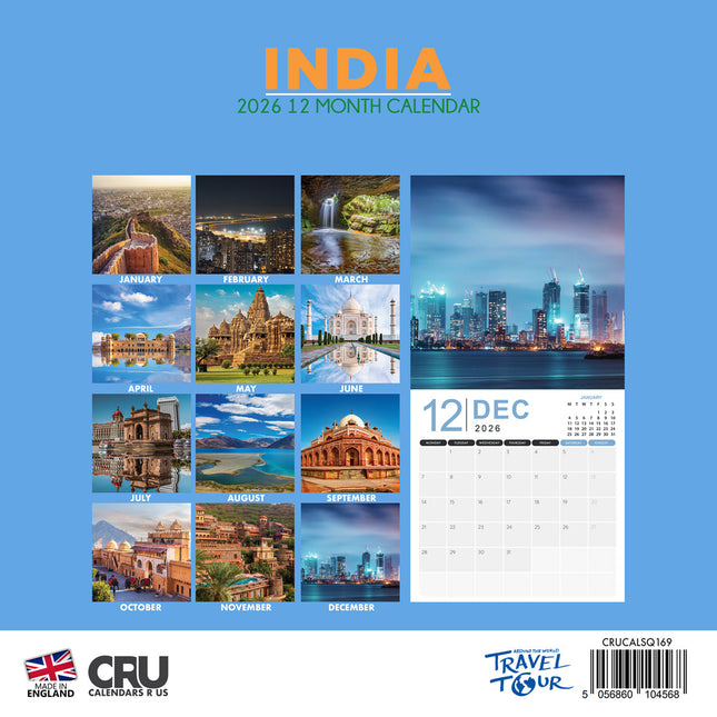 CalendarsRUs India kalender 2026