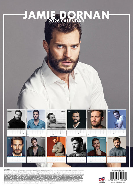 CalendarsRUs Jamie Dornan A3 Kalender 2026