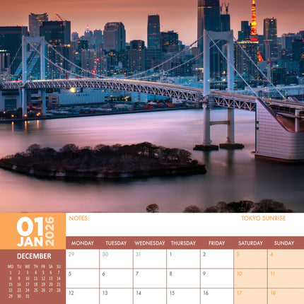 CalendarsRUs Japan A3 Kalender 2026