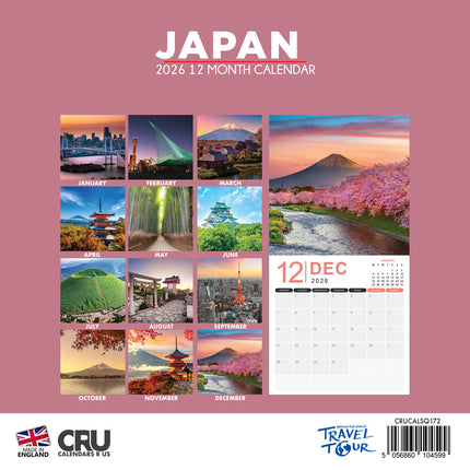 CalendarsRUs Japan Kalender 2026