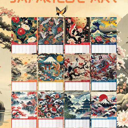 CalendarsRUs Japanse Kunst A3 Kalender 2027