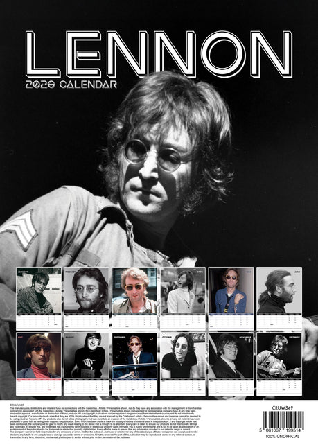 CalendarsRUs John Lennon A3 Kalender 2026