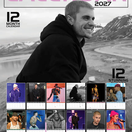 CalendarsRUs Justin Bieber A3 Kalender 2027