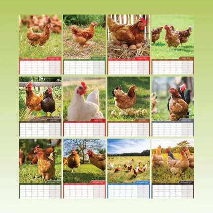 CalendarsRUs Kippen A3 Kalender 2027