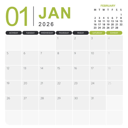 CalendarsRUs Konijnen Kalender 2026